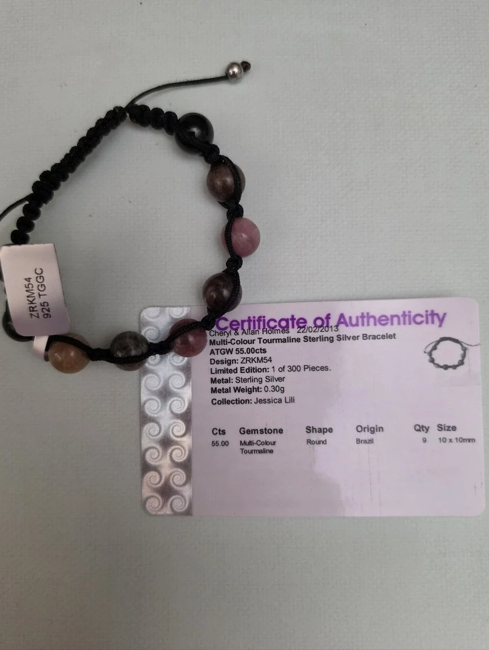 Gemporia Jessica Lili 55.00ct Multi-Colour Tourmaline Bracelet